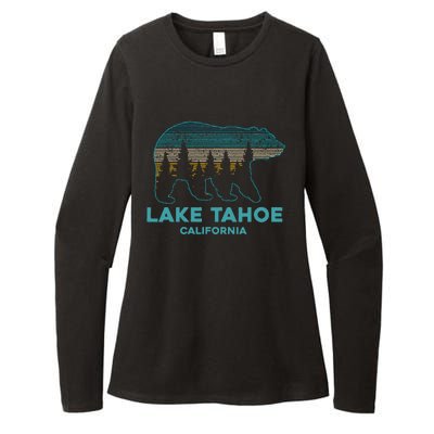 Lake Tahoe Vintage California Grizzly Bear Souvenir Womens CVC Long Sleeve Shirt