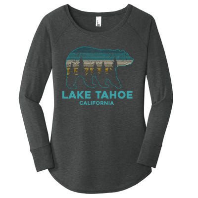 Lake Tahoe Vintage California Grizzly Bear Souvenir Women's Perfect Tri Tunic Long Sleeve Shirt