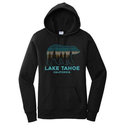 Lake Tahoe Vintage California Grizzly Bear Souvenir Women's Pullover Hoodie