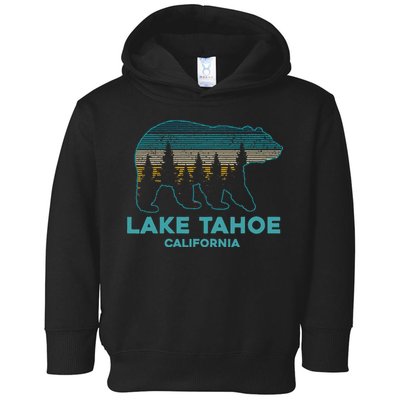 Lake Tahoe Vintage California Grizzly Bear Souvenir Toddler Hoodie