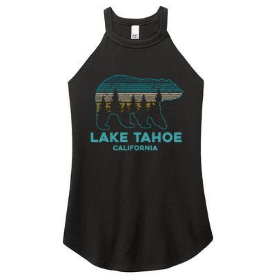 Lake Tahoe Vintage California Grizzly Bear Souvenir Women's Perfect Tri Rocker Tank