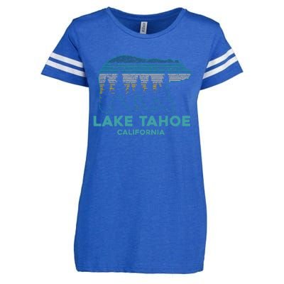 Lake Tahoe Vintage California Grizzly Bear Souvenir Enza Ladies Jersey Football T-Shirt