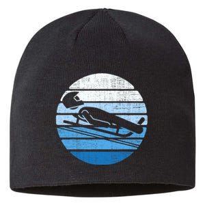 Luge Team Winter Sports Lovers Retro Luge Sustainable Beanie