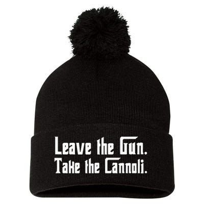 Let The Weapon Take The Cannoli Pom Pom 12in Knit Beanie