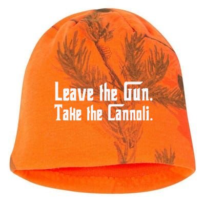 Let The Weapon Take The Cannoli Kati - Camo Knit Beanie