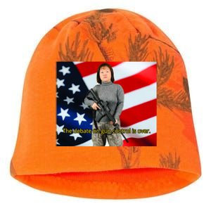 Lily Tang Williams The Debate On Gun Control Is Over Kati - Camo Knit Beanie