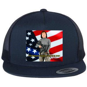 Lily Tang Williams The Debate On Gun Control Is Over Flat Bill Trucker Hat