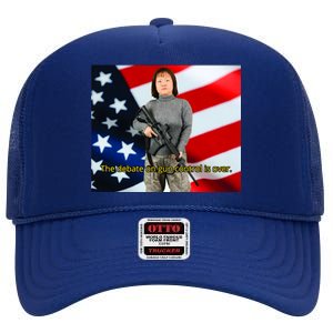 Lily Tang Williams The Debate On Gun Control Is Over High Crown Mesh Back Trucker Hat