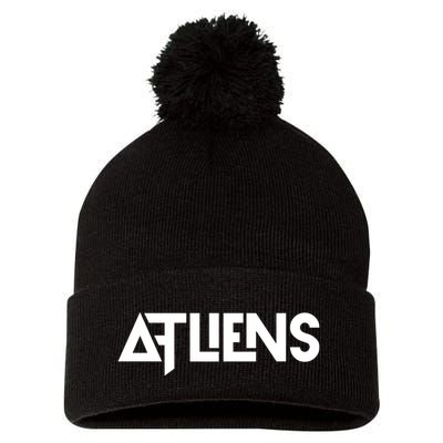 Leaving The World Behind Wavy Pom Pom 12in Knit Beanie