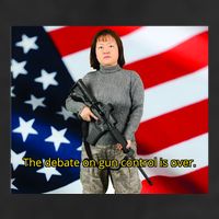 Lily Tang Williams The Debate On Gun Control Is Over Cool Comfort Performance Bucket Hat