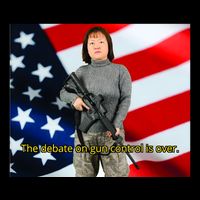 Lily Tang Williams The Debate On Gun Control Is Over Drawstring Bag