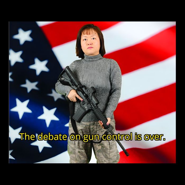 Lily Tang Williams The Debate On Gun Control Is Over Drawstring Bag