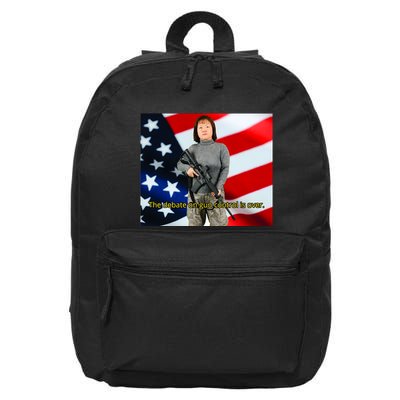 Lily Tang Williams The Debate On Gun Control Is Over 16 in Basic Backpack