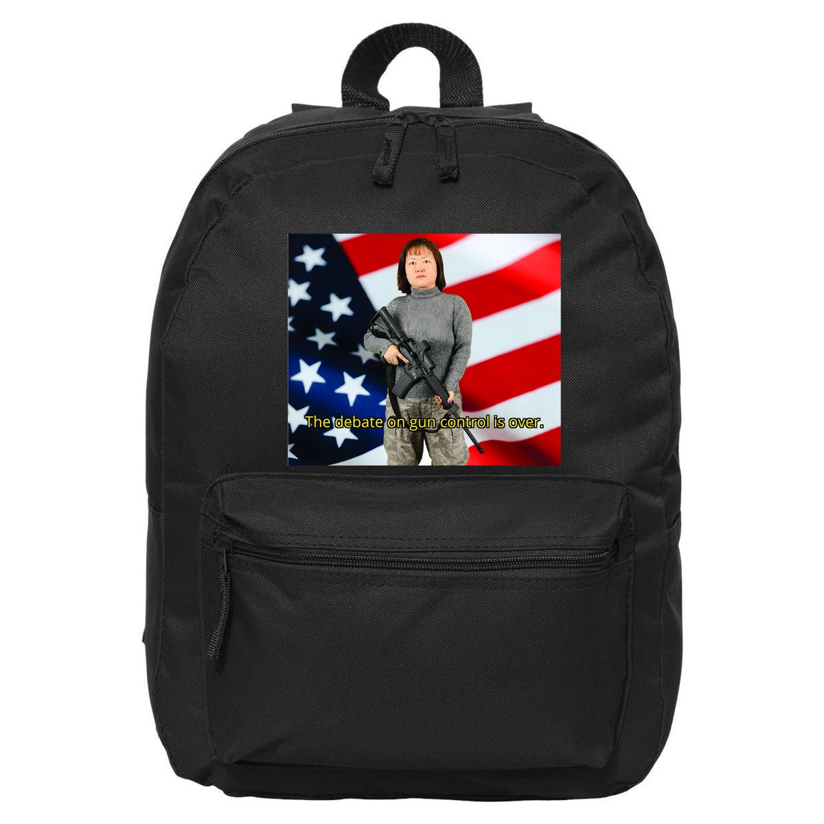 Lily Tang Williams The Debate On Gun Control Is Over 16 in Basic Backpack