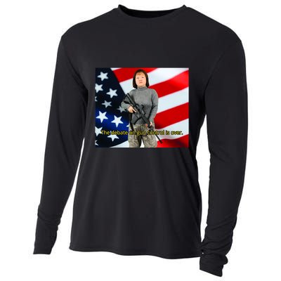 Lily Tang Williams The Debate On Gun Control Is Over Cooling Performance Long Sleeve Crew