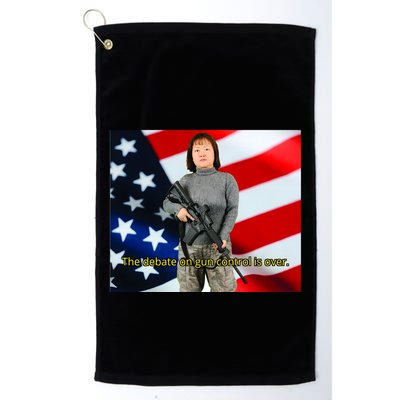 Lily Tang Williams The Debate On Gun Control Is Over Golf Towel