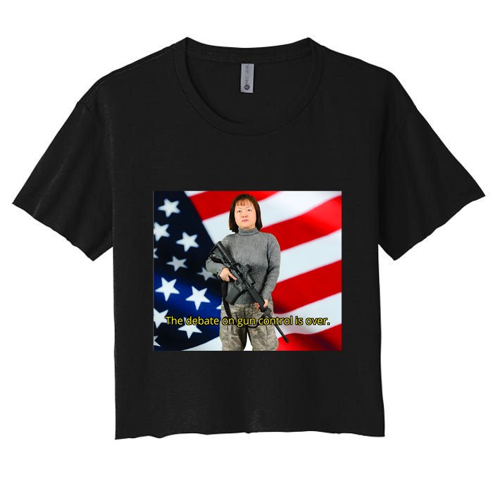Lily Tang Williams The Debate On Gun Control Is Over Crop Top