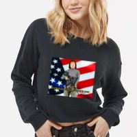 Lily Tang Williams The Debate On Gun Control Is Over Cropped Pullover Crew