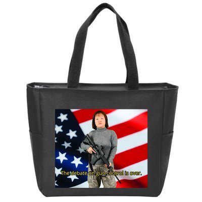 Lily Tang Williams The Debate On Gun Control Is Over Zip Tote Bag