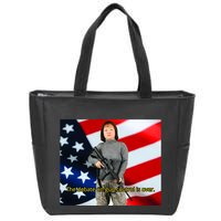 Lily Tang Williams The Debate On Gun Control Is Over Zip Tote Bag