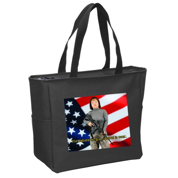 Lily Tang Williams The Debate On Gun Control Is Over Zip Tote Bag