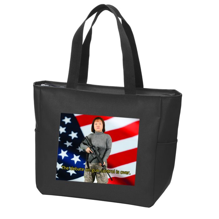 Lily Tang Williams The Debate On Gun Control Is Over Zip Tote Bag