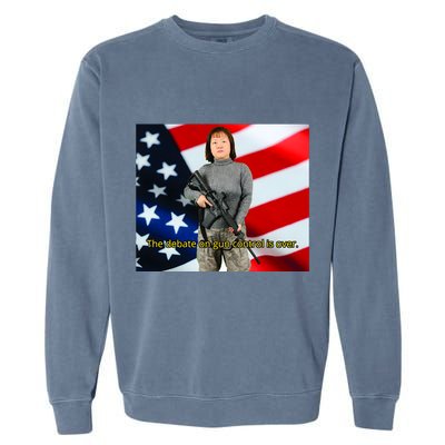 Lily Tang Williams The Debate On Gun Control Is Over Garment-Dyed Sweatshirt
