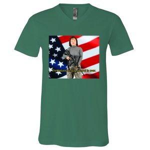 Lily Tang Williams The Debate On Gun Control Is Over V-Neck T-Shirt