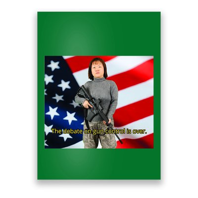 Lily Tang Williams The Debate On Gun Control Is Over Poster
