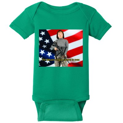 Lily Tang Williams The Debate On Gun Control Is Over Baby Bodysuit