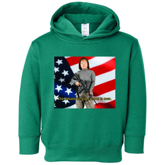 Lily Tang Williams The Debate On Gun Control Is Over Toddler Hoodie