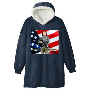 Lily Tang Williams The Debate On Gun Control Is Over Hooded Wearable Blanket