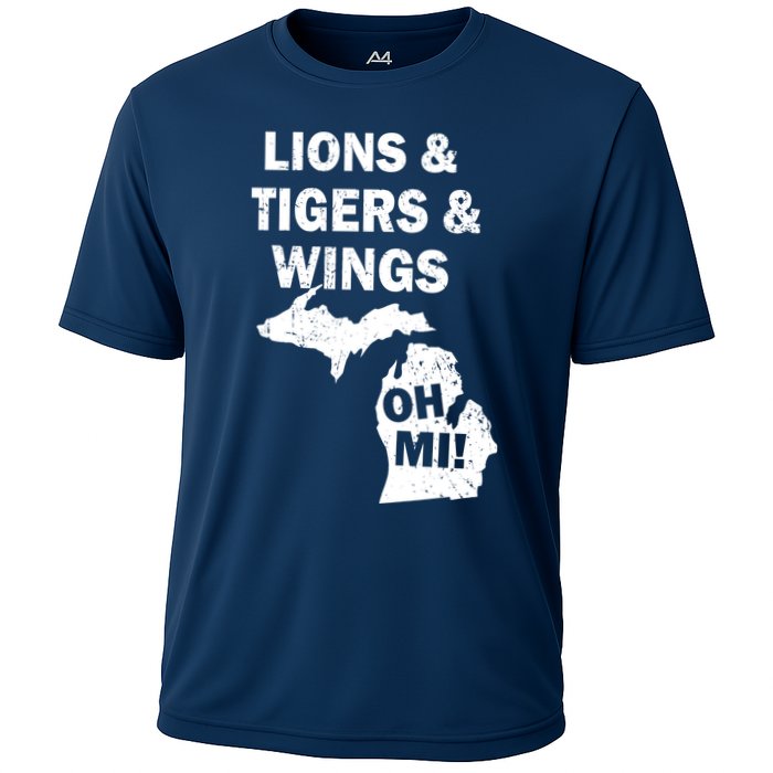 Lions Tigers Wings Oh Mi Vintage Performance Shirt