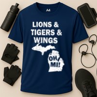 Lions Tigers Wings Oh Mi Vintage Performance Shirt