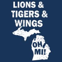 Lions Tigers Wings Oh Mi Vintage Performance Shirt