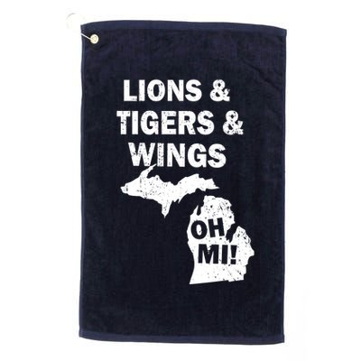 Lions Tigers Wings Oh Mi Vintage Golf Towel