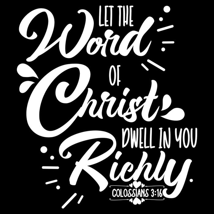 Let The Word Of Christ Well In You Richly Colossians 316 Impact Tech Backpack