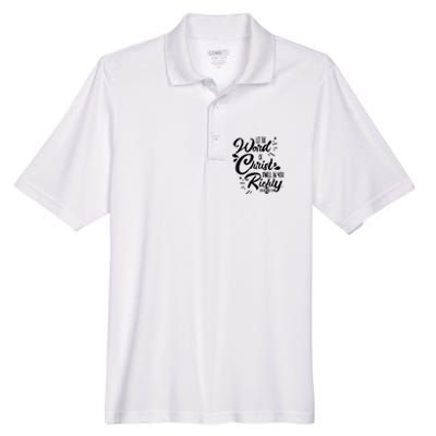 Let The Word Of Christ Well In You Richly Colossians 316 Men's Origin Performance Piqué Polo