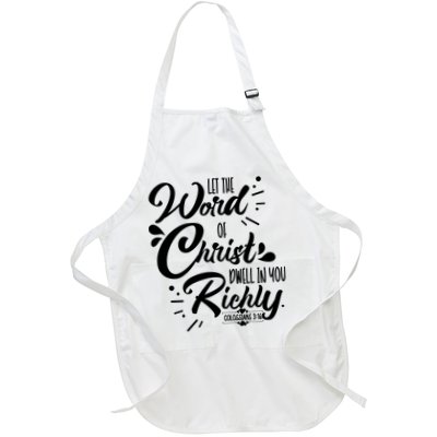 Let The Word Of Christ Well In You Richly Colossians 316 Apron