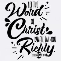 Let The Word Of Christ Well In You Richly Colossians 316 Flatbill Hat