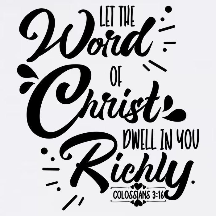 Let The Word Of Christ Well In You Richly Colossians 316 Flatbill Hat