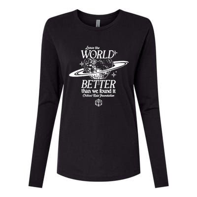 Leave The World Better Than We Found It Critical Role Foundation Womens Cotton Relaxed Long Sleeve T-Shirt