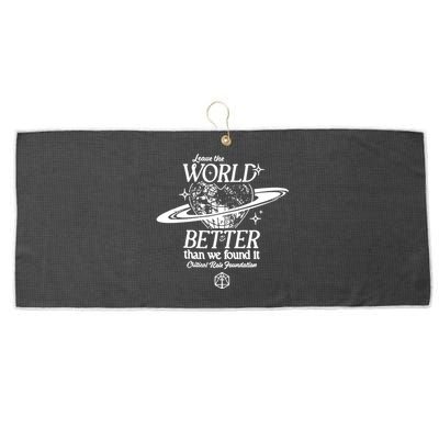 Leave The World Better Than We Found It Critical Role Foundation Large Microfiber Waffle Golf Towel