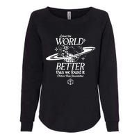 Leave The World Better Than We Found It Critical Role Foundation Womens California Wash Sweatshirt