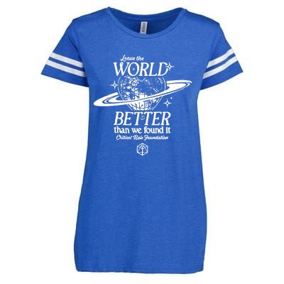 Leave The World Better Than We Found It Critical Role Foundation Enza Ladies Jersey Football T-Shirt