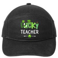 Lucky teacher with shamrock for St Patricks day school 7-Panel Snapback Hat