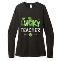 Lucky teacher with shamrock for St Patricks day school Womens CVC Long Sleeve Shirt