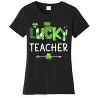 Lucky teacher with shamrock for St Patricks day school Women's T-Shirt