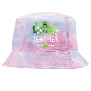 Lucky teacher with shamrock for St Patricks day school Tie-Dyed Bucket Hat