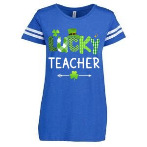 Lucky teacher with shamrock for St Patricks day school Enza Ladies Jersey Football T-Shirt